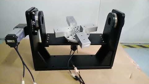 Cradle Rotary AB Axis Application by G+ Hollow Rotary Table 吉嘉中空旋转平台GMC摇篮式旋转轴应用