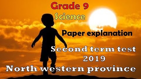 grade 9 | paper explanation | second term test |science |
