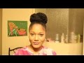 Faux High Bun on 4C short hair