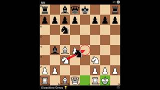 Gioachino Greco vs NN 1620, Italian Game: Classical. Greco Gambit Greco Variation