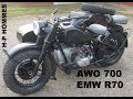 EMW R70 von 1954 - Versuchsfahrzeuge auf BMW R75 Basis  bei AWO gebaut