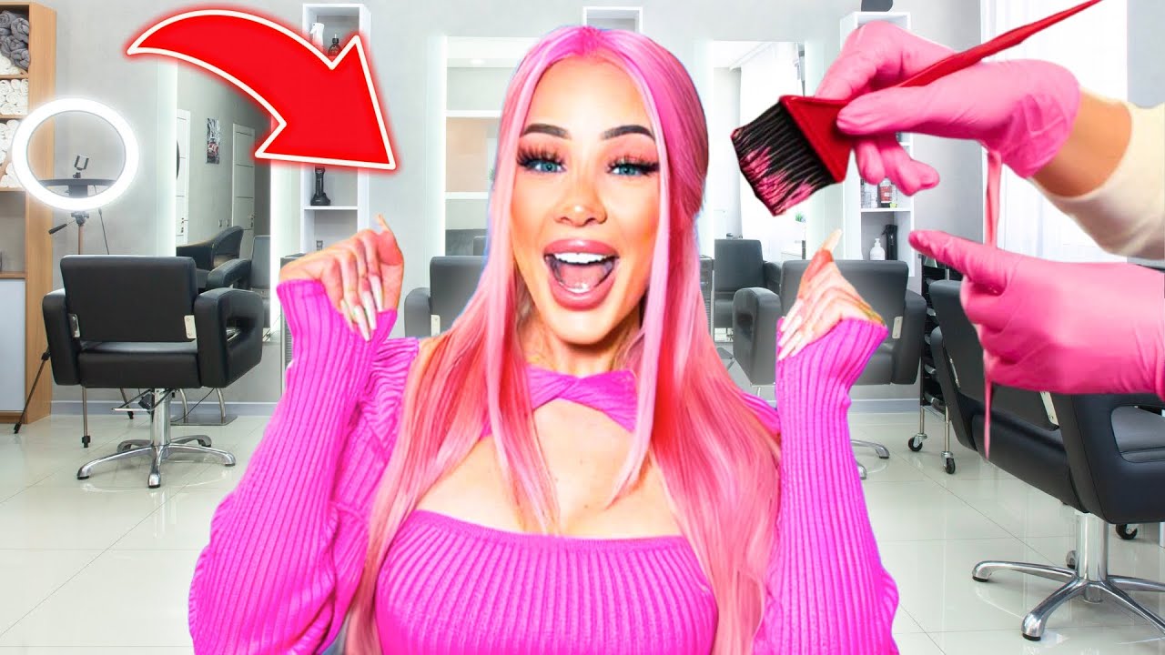 ICH FÄRBE meine HAARE PINK 😳