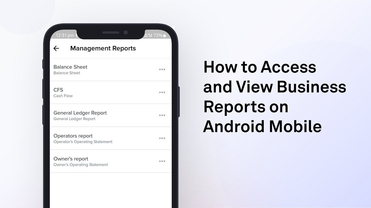 How to Access and View Business Reports on Android Devices - YouTube
