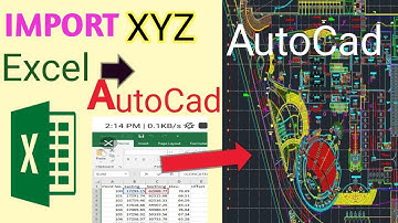 how to import  coordinate (X Y Z) excel to autoCad drawings in urdu hindi language.