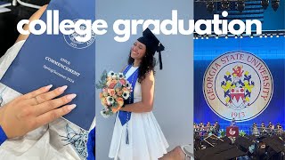 COLLEGE GRADUATION VLOG | getting ready, ceremony, dinner