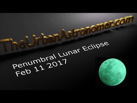 Penumbral Lunar Eclipse through a Celestron Astromaster 130EQ Feb 2017