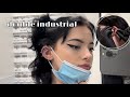 double industrial piercing