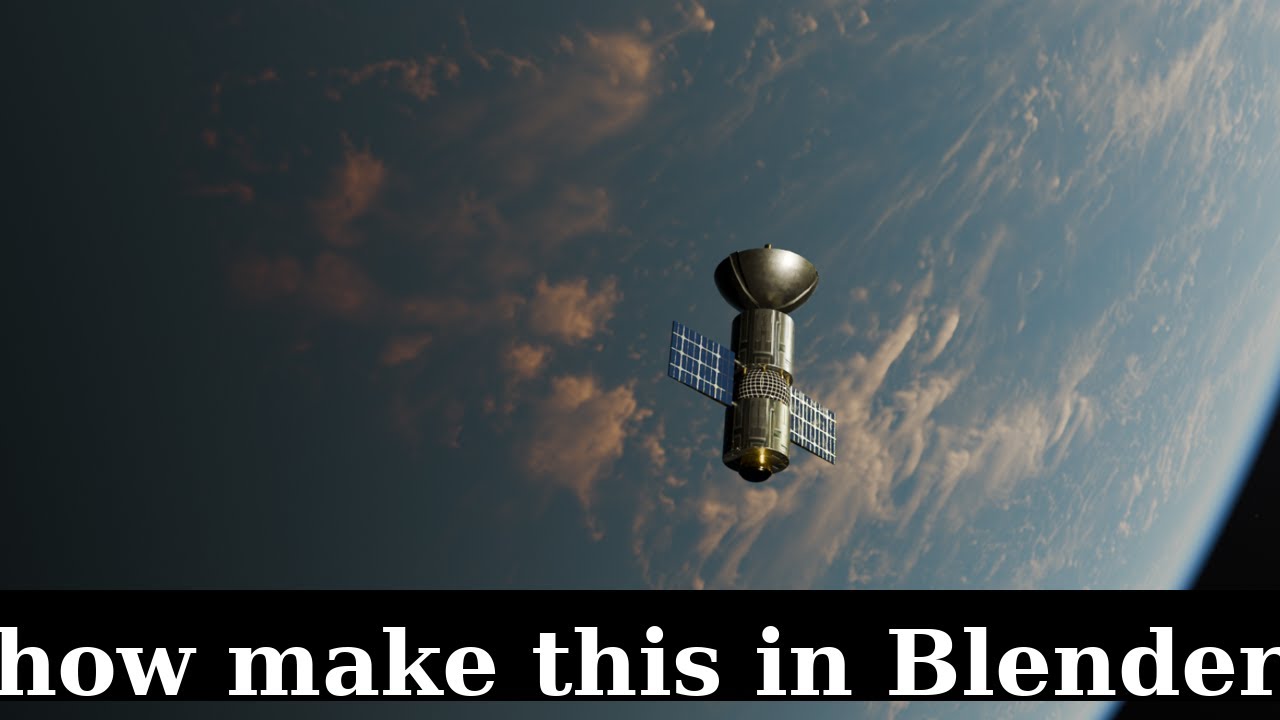 🛰️ Blender Tutorial | Create a Cinematic Satellite Orbiting Earth. | Blender Tutorial |