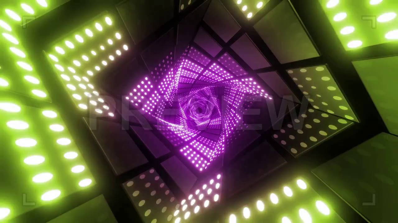 Neon Light Tunnel | Stock Motion Graphics - Motion Array - YouTube