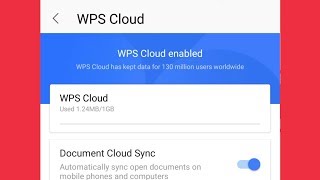 WPS Office || How To Manage WPS Could Settings | Document Cloud Sync | Upload only under Wi-Fi screenshot 4