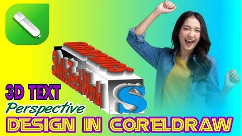 3d text Perspective design in coreldraw🔥#logodesign #mrhowsenior