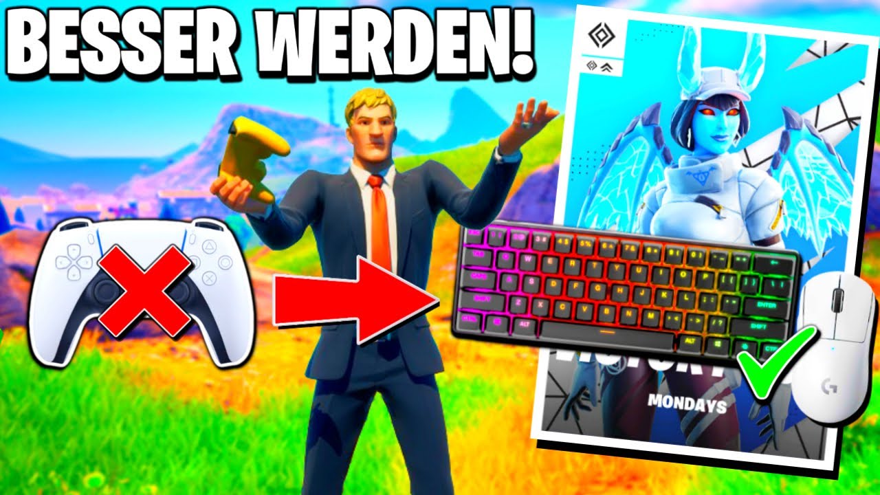 Die Besten Maus Und Tastatur Einstellungen Für Fortnite Auf Maus und Tastatur SCHNELL BESSER werden!🏆 Controller zu KEYBOARD