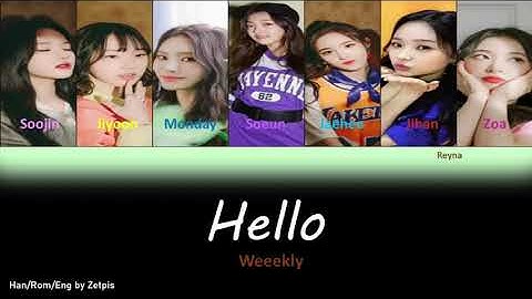 WEEEKLY (위클리) - Hello Lyrics (Color-Coded Han/Rom/Eng)