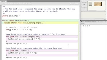 AP Computer Science For-Each Loop