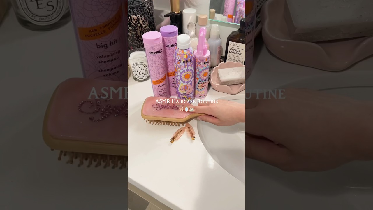 ?ASMR Hairwash #haircare #cleangirl #hairwashing #selfcare #asmr #fyp #aesthetic #nightroutine