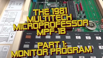 Microprofessor MPF-1B - Demo, Z80 Programming, Printer Operations