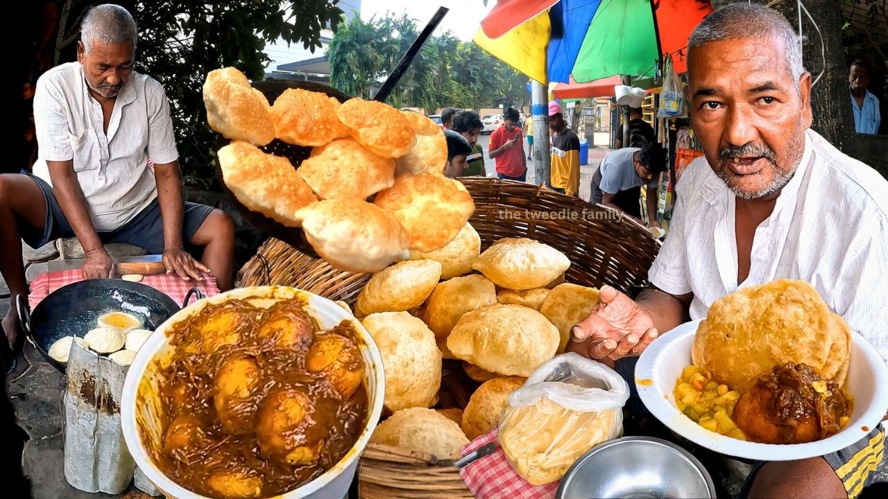 Sattu Ki Kachori Sabzi & Dim Curry Breakfast Kolkata Cheapest Street Food India