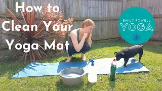 How to CLEAN your YOGA MAT Quickly & Easily | Emily Rowell Yoga
