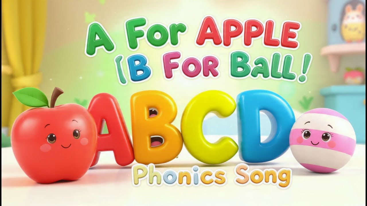 A For Apple | A For Apple B For Ball | Abcd | Phonics Song | Abcd song ...