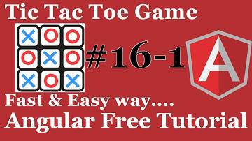 Tic Tac Toe Game in Angular | Project in Angular | Angular Game | Make Games in Angular | Part 1