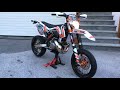 Ktm exc 250 supermoto fmf sound  walkaround