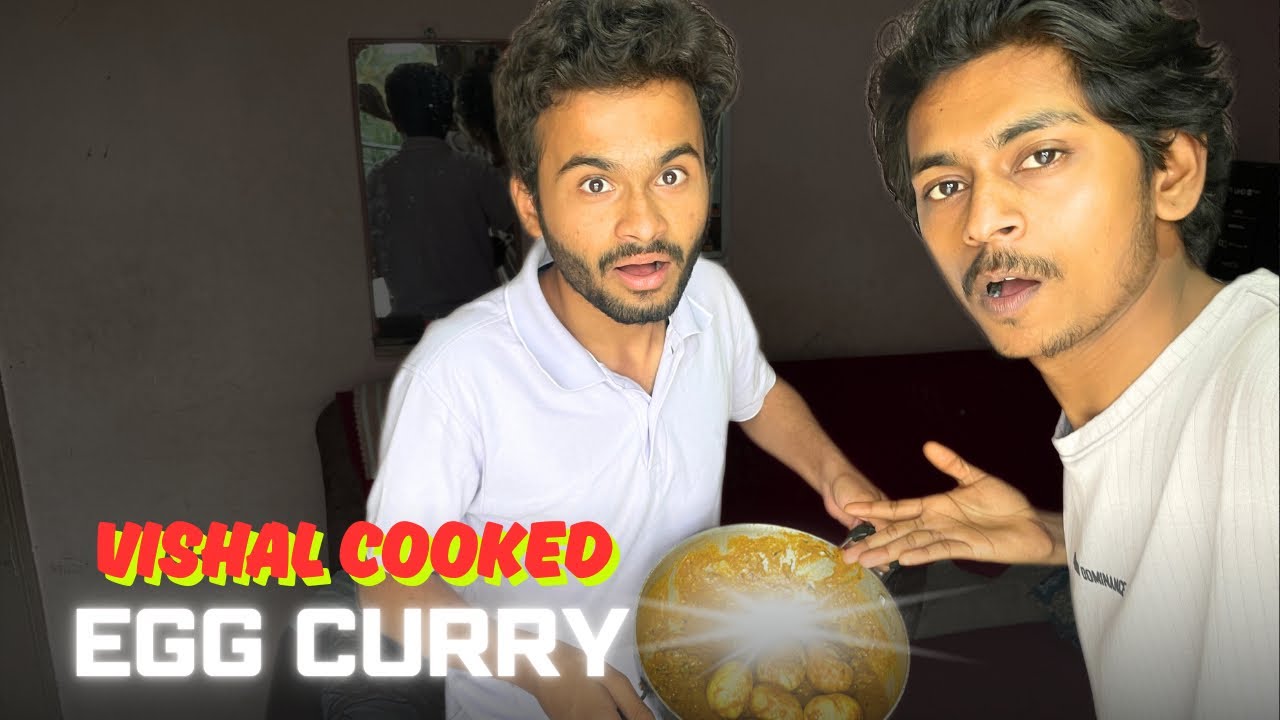 Vishal cooked egg 🍛 curry| ಕನ್ನಡ|vlog day-93#raviworld #trending #comedy 