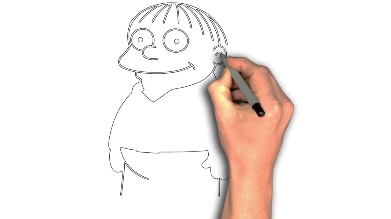 ralph wiggum drawing image, easy to draw ralph wiggum step by step