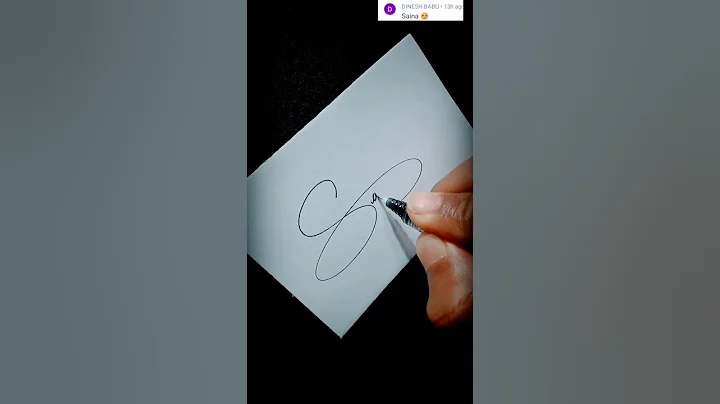 S letter sign 🖋️ #viral l#shorts#calligraphy#handwriting#signature#write #shortvideo#ytshorts#mrajsk