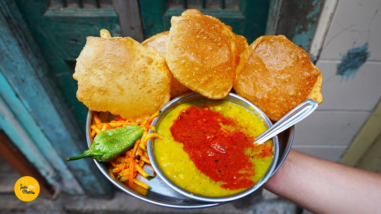 Most Famous Bhavnagar Breakfast Jay Somnath Dal Puri Rs. 40/- Only l Gujarat Street Food | INDIA EAT MANIA