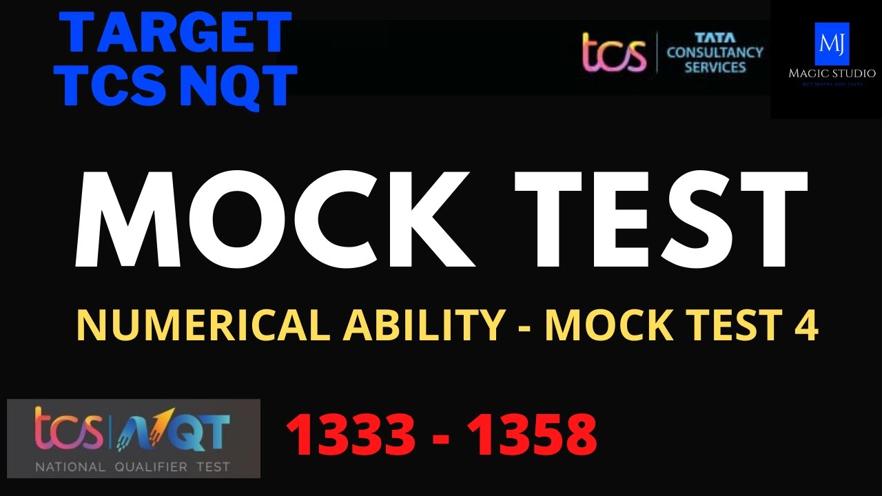 Mock Test Aptitude Tcs