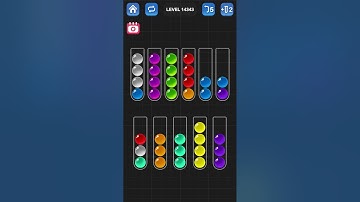 Ball Sort Puzzle by Guru Game: Levels 14341, 14342, 14343, 14344, 14345