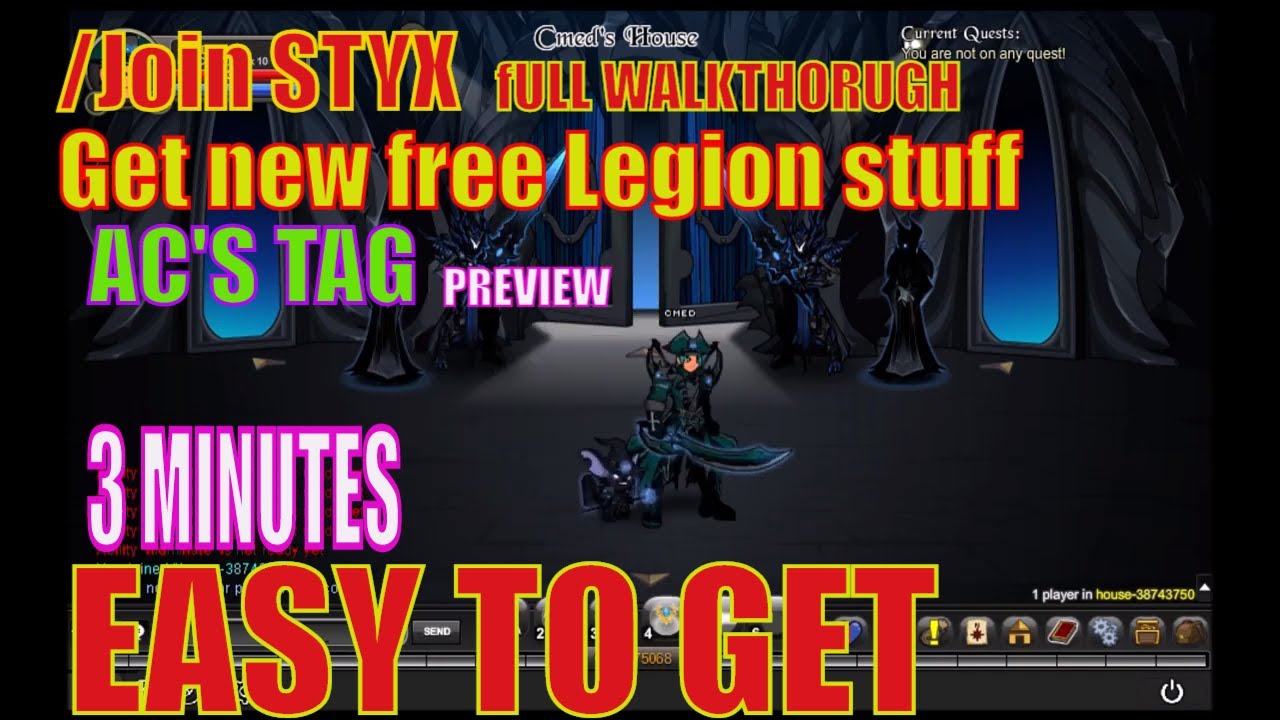 AQW Legion Pirate Caster's walkthrough and Preview item