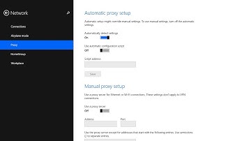 How To use a Proxy on Windows 8