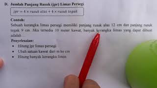 2. Jumlah Panjang Rusuk (jpr) Limas Persegi - Bangun Ruang Sisi Datar Matematika SMP Kelas 8