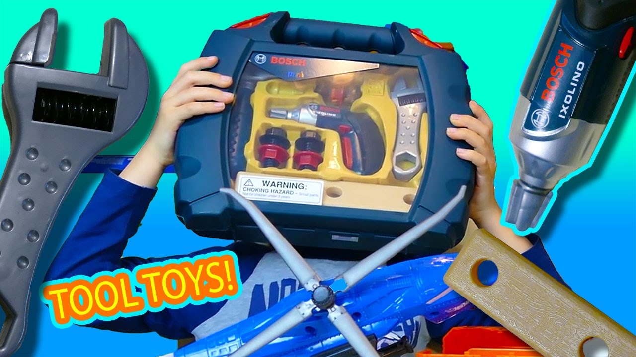 Toy Tools For Kids Bosch Mini Tools Set Youtube