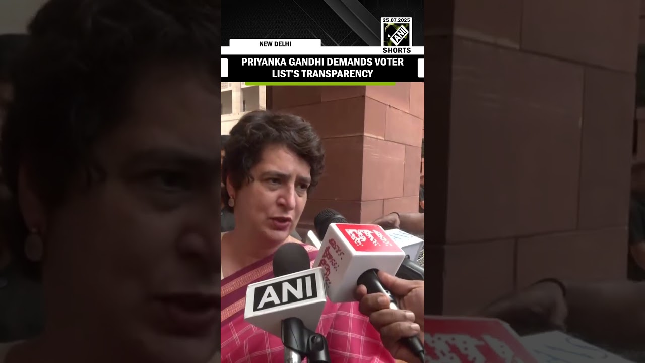 Congress’ Priyanka Gandhi demands voter list’s transparency over Bihar’s SIR