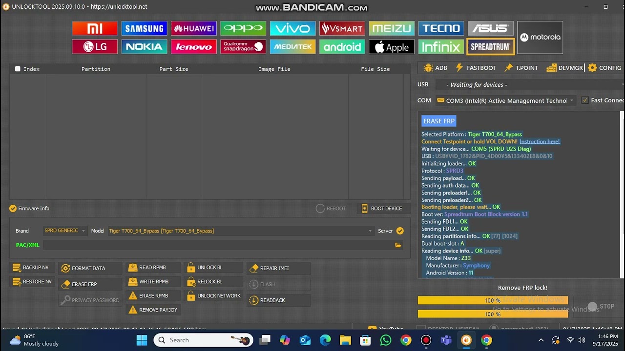 Symphony z33 Frp bypass unlock tool.easy solution..