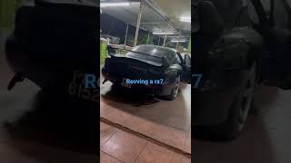 revving my dad rx7