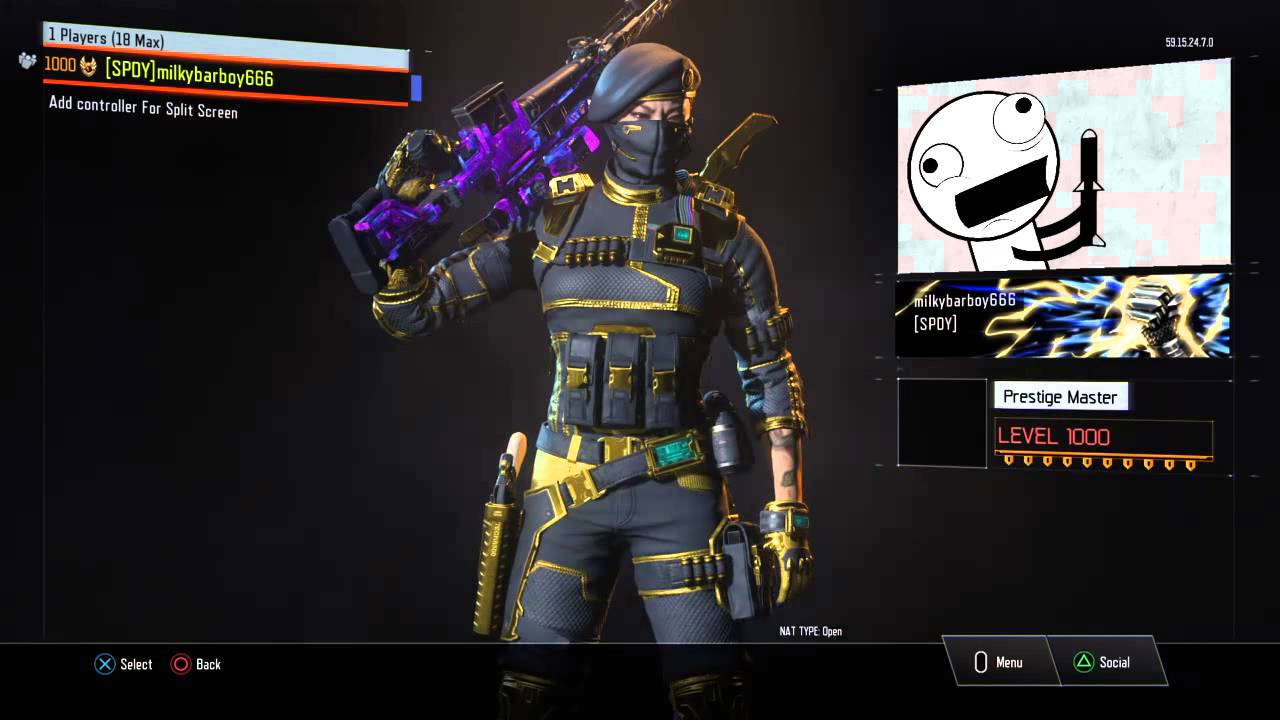 Call of duty black ops 3 level 1000 - YouTube