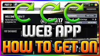 FIFA 17 | HOW TO GET ON THE WEB APP - FUT 17 WEB APP (HOW TO GET ON THE FIFA 17 WEB APP) screenshot 3