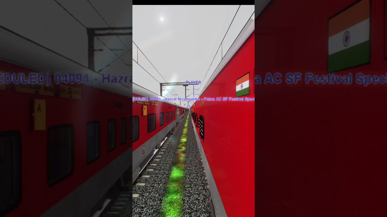 Patna Jan Shatabdi 🚆 Meets & Overtakes North East Express 🔥 | MSTS Shorts