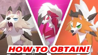 HOW TO GET ALL THREE LYCANROC FORMS! | Pokemon Sword and Shield Expansion Pass | Isle of Armor!