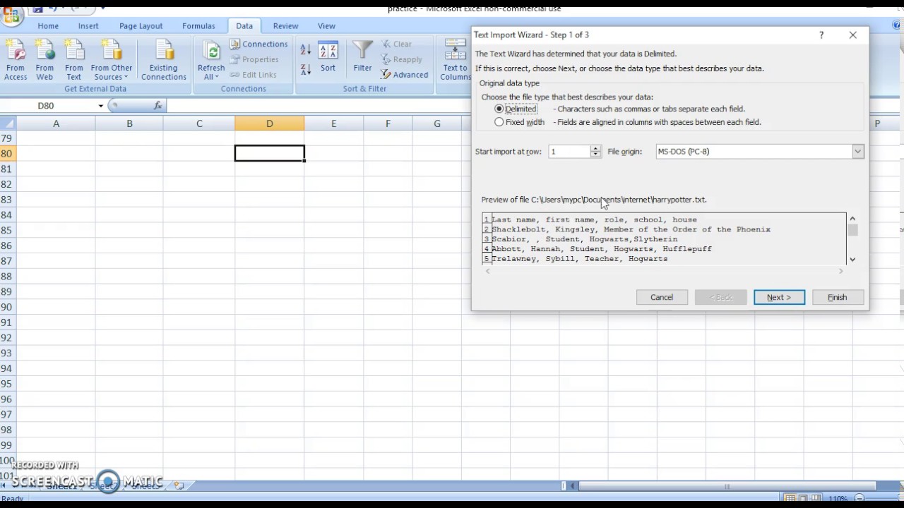 import pdf into excel 2016