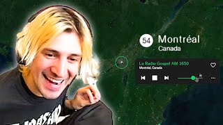 xQc Reacts to the Wildest Radio Garden Music Around the World (Funny Moments) screenshot 2