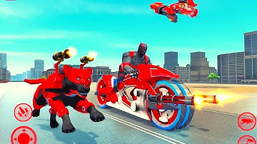 Police Panther Robot Bike Transformation Hero Android Gameplay By Games Zone