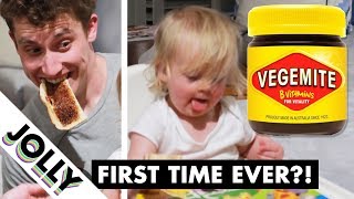 British 2-year-old Tries VEGEMITE for the First Time!