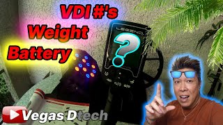 Nokta Makro Legend VDI#s Jewelry,  Weight and Battery Life?