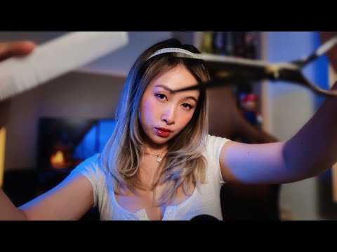 Girlfriend Gives You Haircut & Shave | ASMR