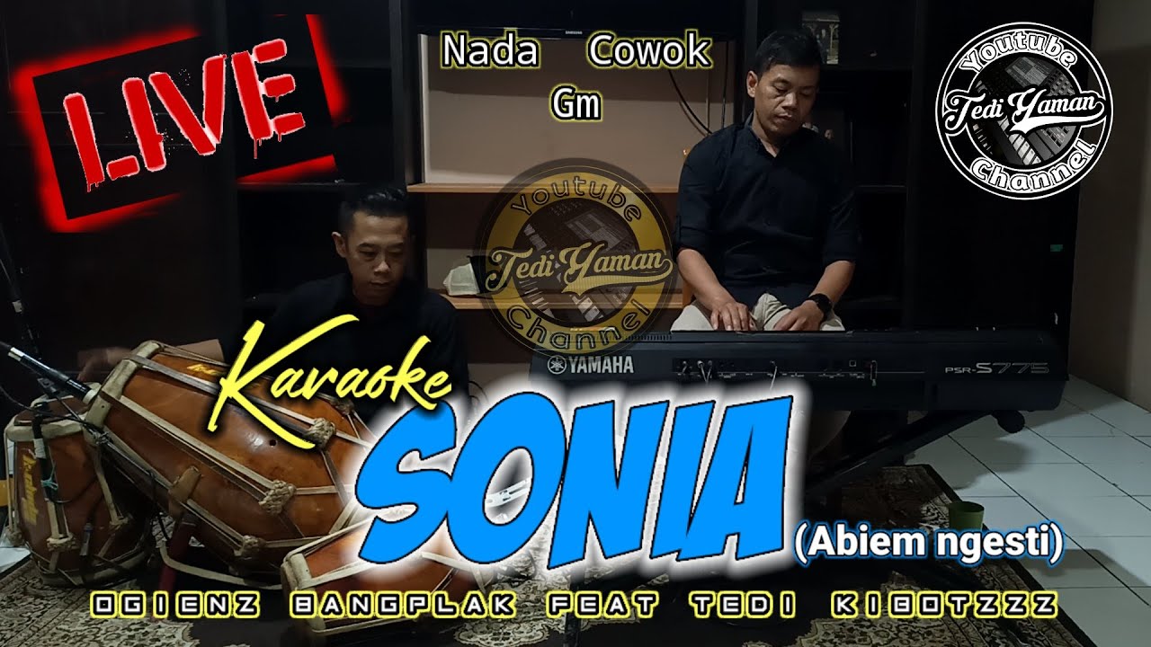 Sonia karaoke lirik nada cowok