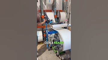 How a Gutter Coil Machine Works | Seamless Gutter Setup & Pro Tips #Shorts